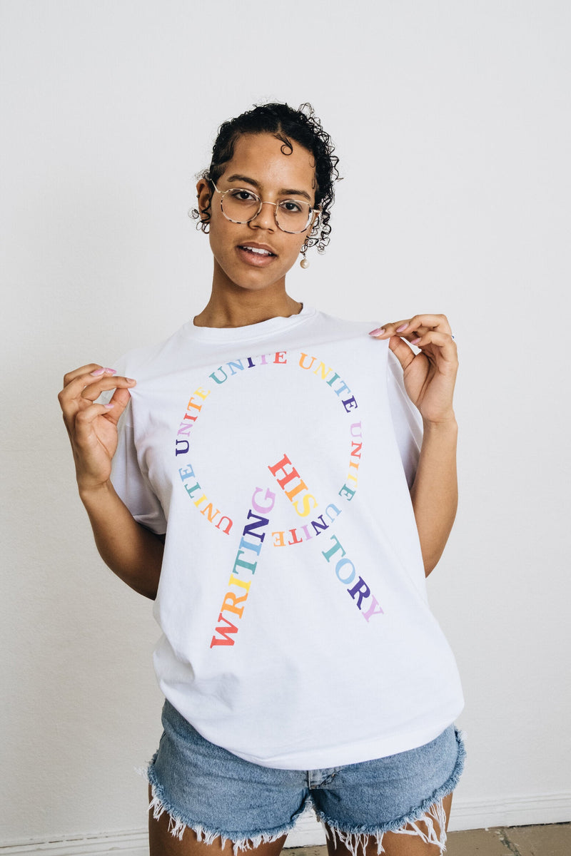 Oversize T-Shirt UNITE – Organic Cotton, Fairly Produced, Statement Design — 14N14