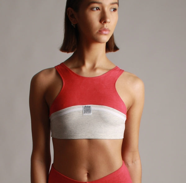 Blue Moon Upcycling Crop Top – Sustainable, Opaque, Vintage Design — BODY Guard Activewear