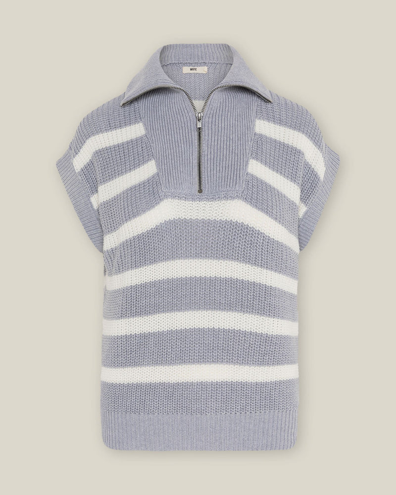 Strick Troyer Streifen Oversized Fit Bio-Baumwolle — WOTE