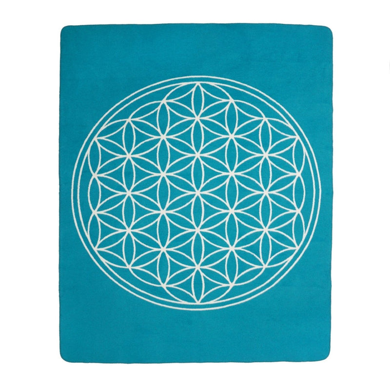 Yogadecke Blume des Lebens – 100 % Baumwolle, regional gefertigt — YOVANA GmbH • yogabox.de