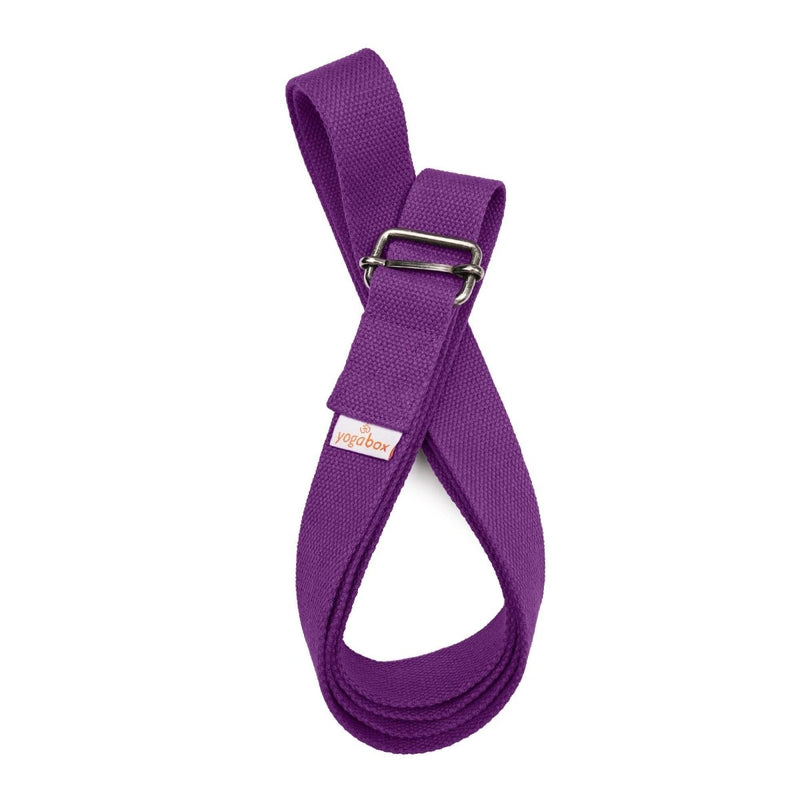 Yoga Strap BASIC with Sliding Buckle – Cotton, 3 Lengths — YOVANA GmbH • yogabox.de
