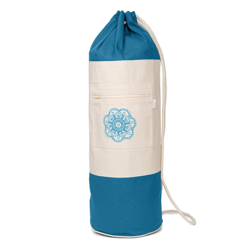SURYA Bag two-tone yoga bag for virgin wool mats up to 100 cm — YOVANA GmbH • yogabox.de