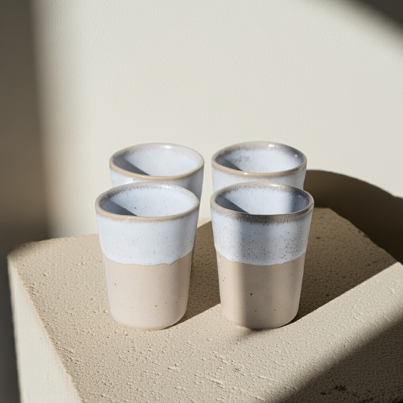 Espresso Mug Aalina – handmade stoneware, matt & robust — EDDA Stoneware