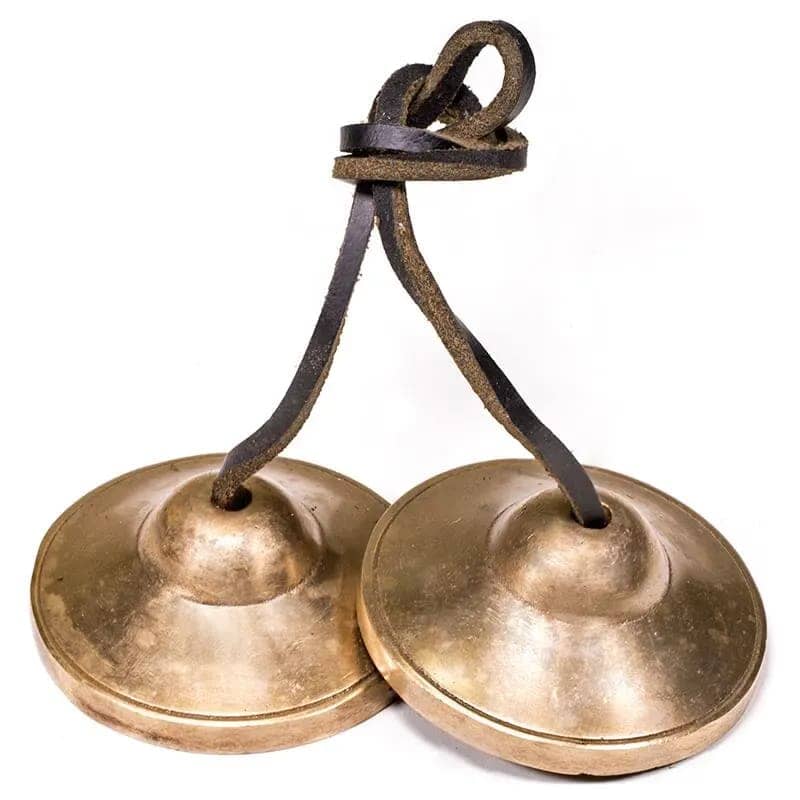 Zimbel poliert – Messing, 7 cm, Meditation & Raumreinigung — YOVANA GmbH • yogabox.de
