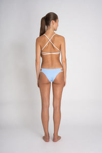 Ibiza Bikini Top Hellblau ECONYL® Schnürdesign — Ansicht 7