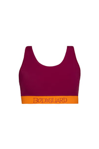ECONYL Sports Bra Lagonisi Bordeaux – Medium Support with Back Pocket — Ansicht 5