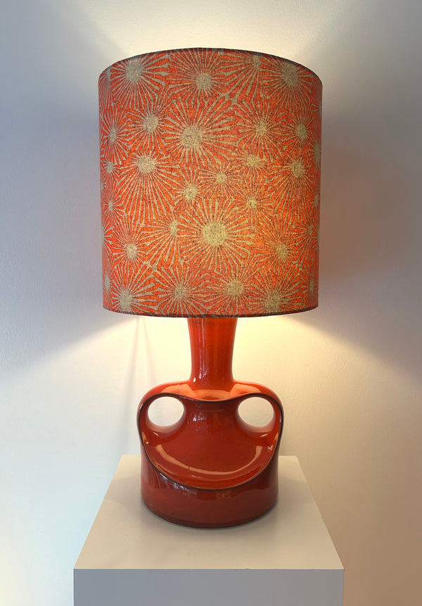 Seltene 70er Designlampe Goebel PAN Serie Keramik Tischlampe Space Age