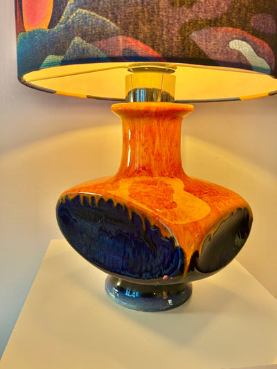 Pop Art Lampe PAN Keramik Space Age Schirm Cari Zalloni Goebel