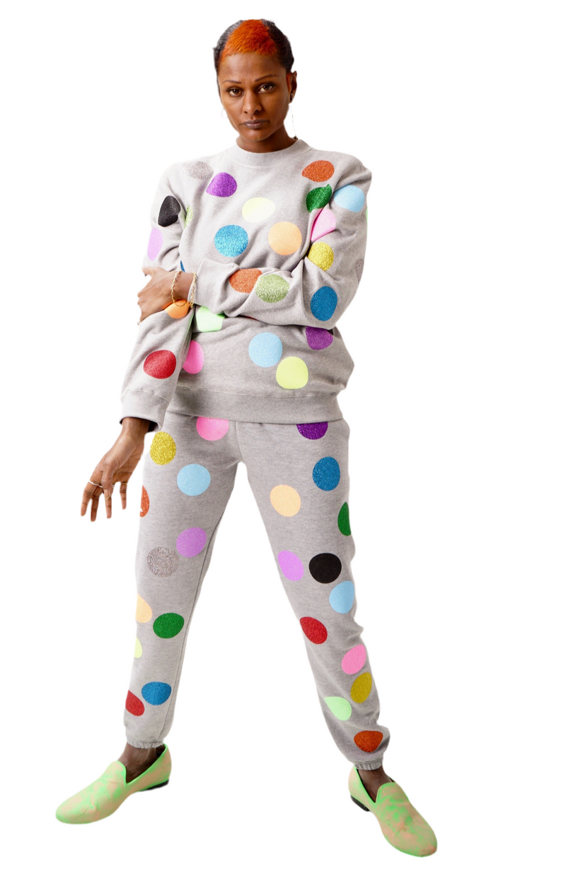 Balls Glitter Sweater Unisex – Glitzer Allover auf Sweat — Ansicht 4