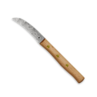 Zöppken Style | Schälmesser mit Hohler Wate | Echtholzgriff aus Solingen