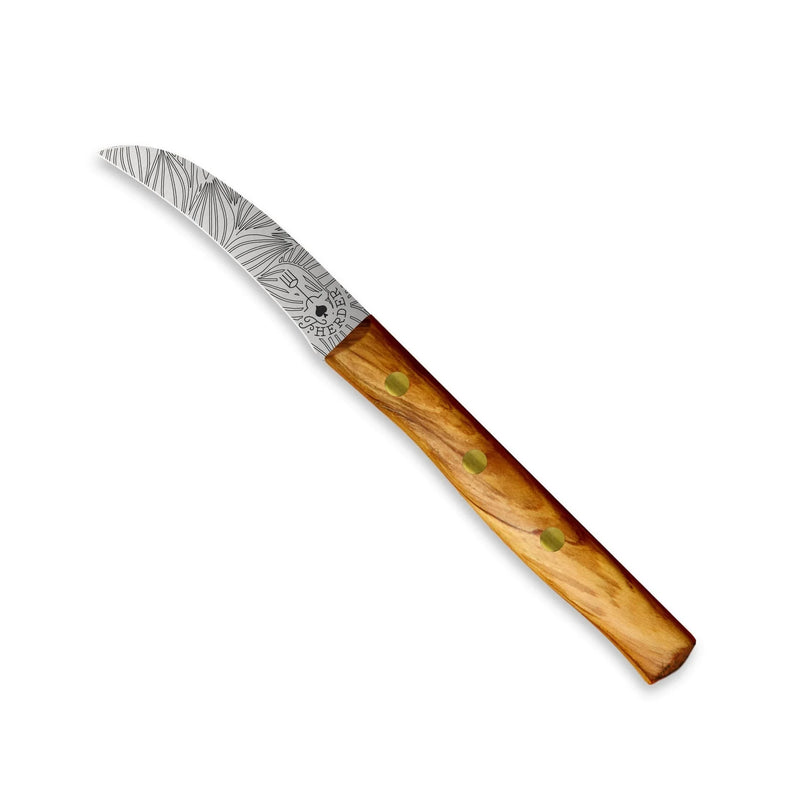 Zöppken Style Schälmesser mit Hohler Wate – Solinger Handwerk, Echtholzgriff — Ansicht 11