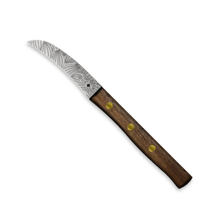 Zöppken Style | Schälmesser mit Hohler Wate | Echtholzgriff aus Solingen