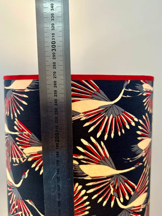 Große Mid century Tischlampe aus Scheurich Vase
