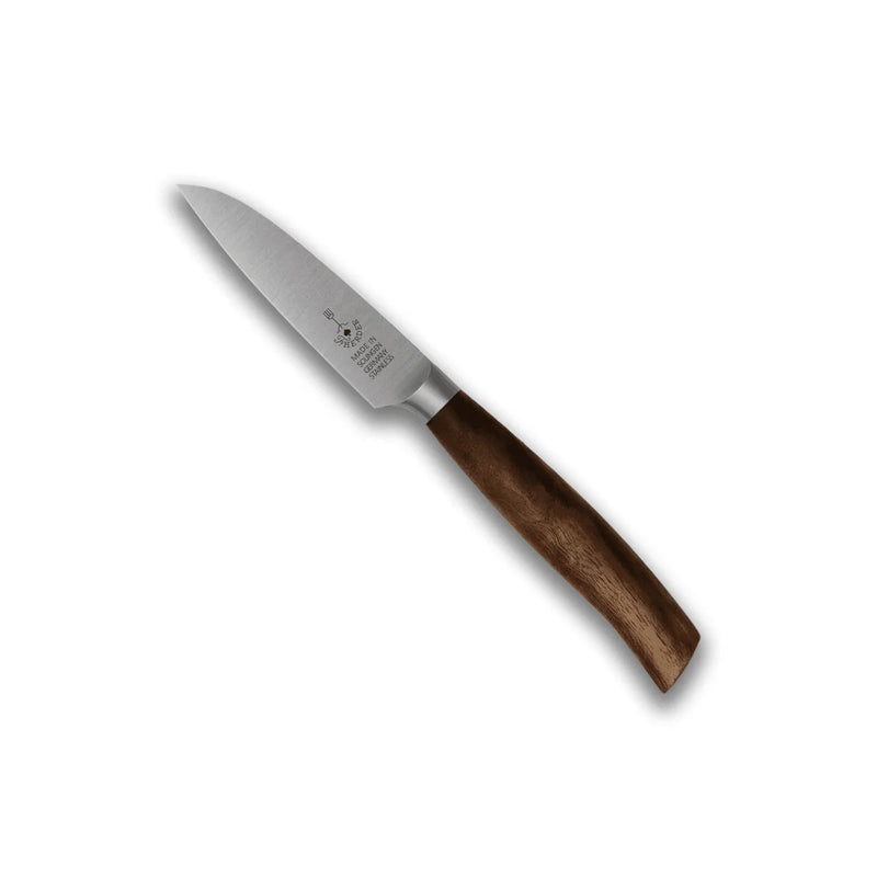 Kitchen Knife Straight Blade Walnut Handle 8 cm — F. Herder Messer