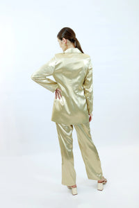 Farah Blazer – Recycled Polyester | Gold Shine | Fairly Crafted — Ansicht 3