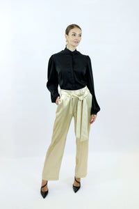 Mari Blouse – Recycled Polyester | Elegant Shine | Fairly Produced in the EU — Ansicht 1