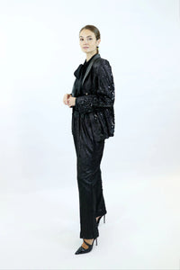 Blazer Sustainable Fabric Lala – Recycled Polyester | Silver Details | Ethically Made — Ansicht 2