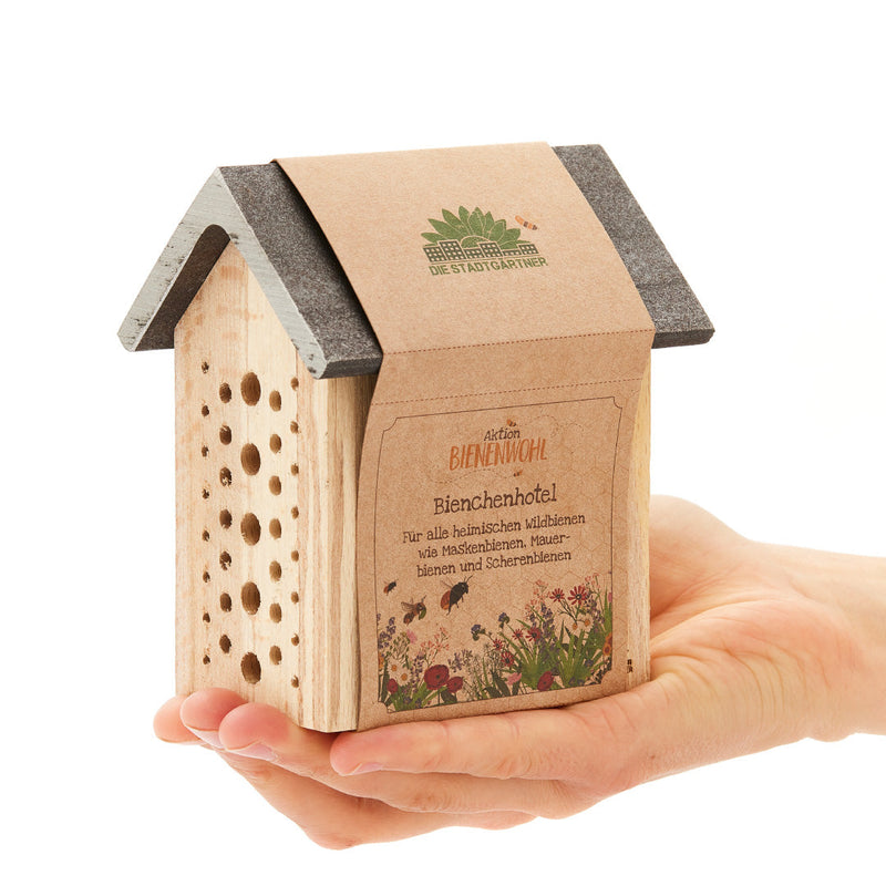 Bee Hotel "Bienenwohl" – Solid Beech Wood — Ansicht 2