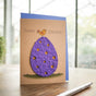 Osterkarte „Frohe Ostern“ – Grußkarte mit Blumen