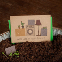 Moving Card "All the Best" – Greeting Card with Flower Seeds — Ansicht 1