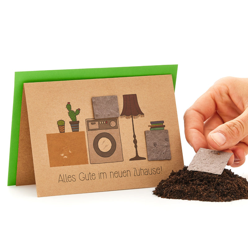 Moving Card "All the Best" – Greeting Card with Flower Seeds — Ansicht 2