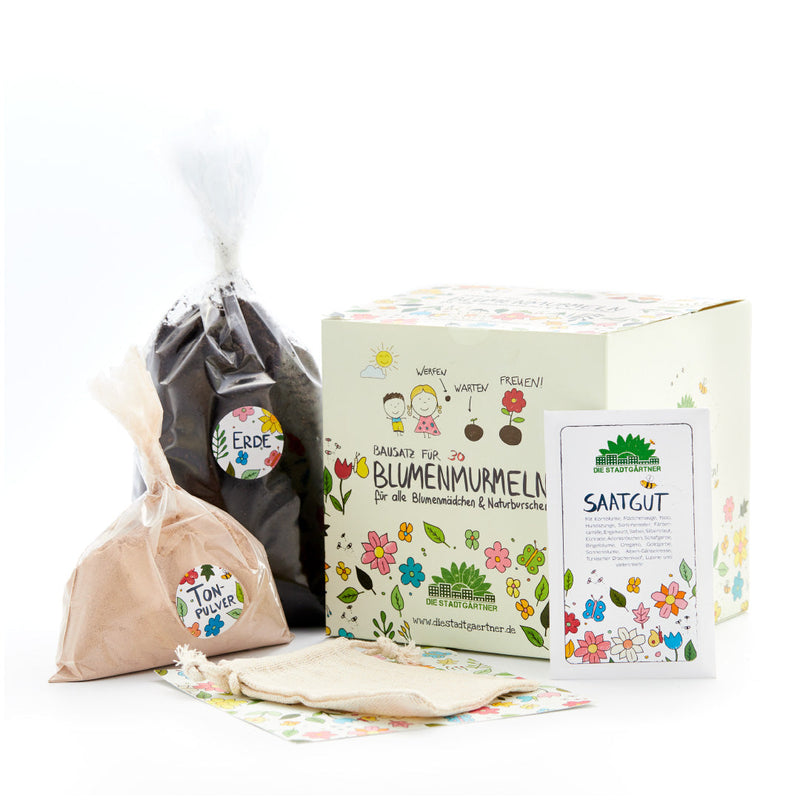 DIY Blumenmurmeln-Bausatz – 30 Seedballs selbst herstellen — Ansicht 2