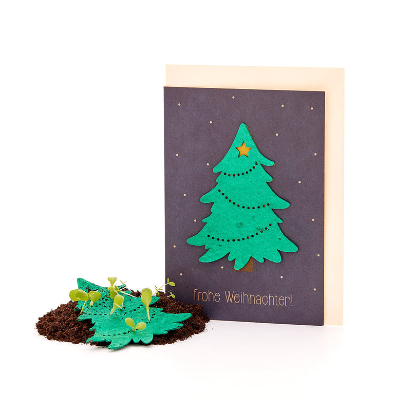 Weihnachtskarte „Tannenbaum“ – Saatpapier zum Pflanzen — Ansicht 2