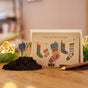 Weihnachtskarte „Socken“ – Saatstecker mit Wildblumensamen
