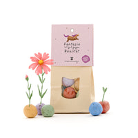 Fantasie ist gut – Bunte Blumenmurmeln mit 8 Wildblumen-Saatkugeln — Ansicht 1