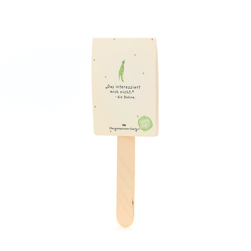 That doesn't interest me. The Bean – Seed Greeting ORGANIC with pole bean seeds — Ansicht 2