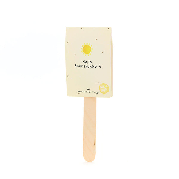 Hallo Sonnenschein - Saatgruß mit Sonnenblumen-Saatgut
