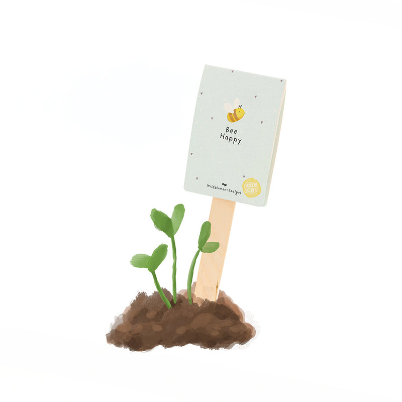 Bee Happy - Seed Gift Organic Wildflowers with Personalisation — Die Stadtgärtner