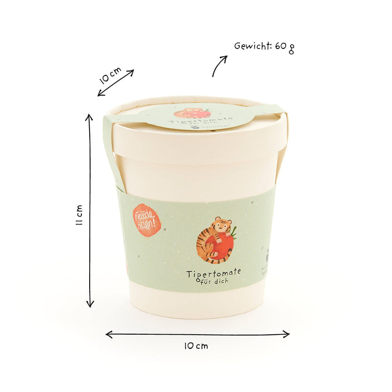Tigertomate Anzuchtset – Becher mit Saatgut & Kokos-Quelltablette — Ansicht 5