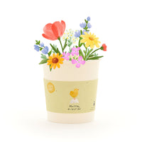 Hurra, du bist da – Wildblumen-Anzuchtset im Becher mit Küken-Motiv — Ansicht 1