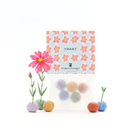 5 flower marbles in a "Yay" bag – seed bombs for gifting — Ansicht 1