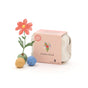 6 colorful flower marbles in an egg carton "Thank you very much" - wildflower seeds