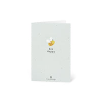 Grußkarte Bee Happy – Saatpapier mit Wildblumensamen — Ansicht 8