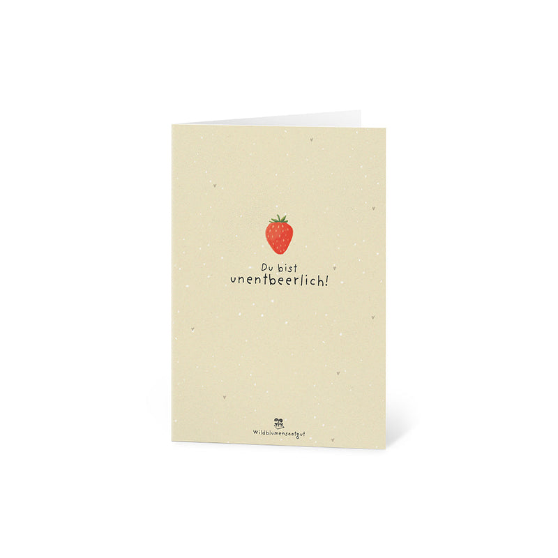 Grußkarte „Du bist unentbeerlich“ – Saatpapier mit Wildblumensamen — Ansicht 8