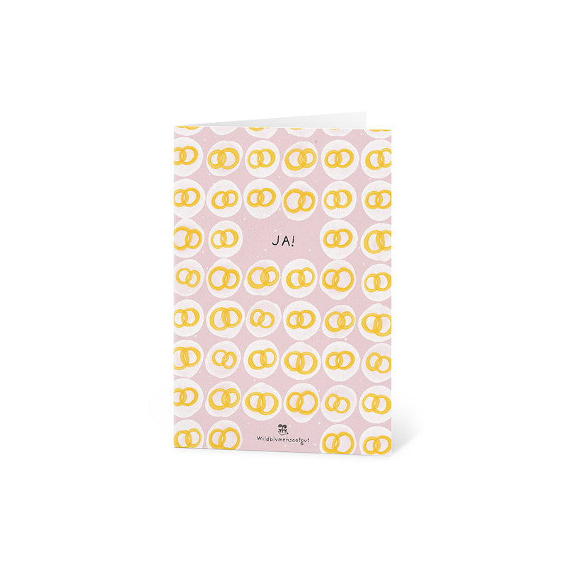 Grußkarte Ja! – Saatpapier mit Wildblumensamen — Ansicht 8