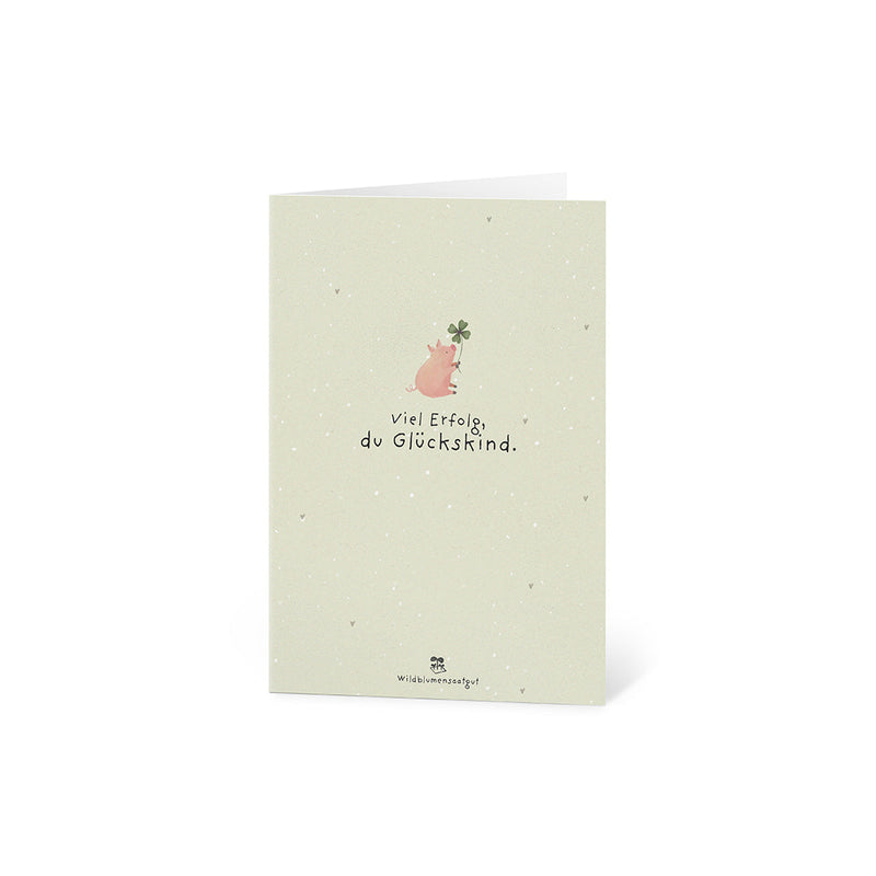 Grußkarte Viel Erfolg – Saatpapier mit Wildblumensamen — Ansicht 8