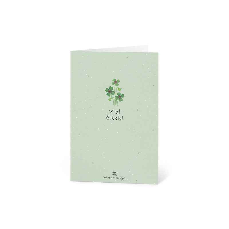 Grußkarte Viel Glück – Saatpapier mit Wildblumensamen — Ansicht 8
