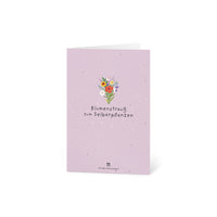 Grußkarte Blumenstrauß zum Selberpflanzen – Saatpapier Wildblumen — Ansicht 8