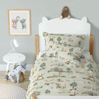 Auf dem Bauernhof Kinderbettwäsche – Bauernhof | Farbenfroh | Atmungsaktiv