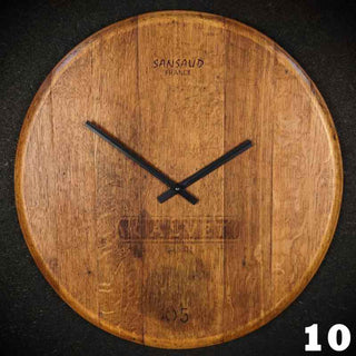 Viini Kello – Wall clock made from a wine barrel lid | Sustainable | Handmade | Made in Germany