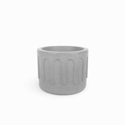 Tinn Plant Pot Ø10cm Concrete – Minimalist & Robust