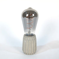 Violet Concrete Table Lamp – Dimmable, modern design, handmade — Ansicht 7
