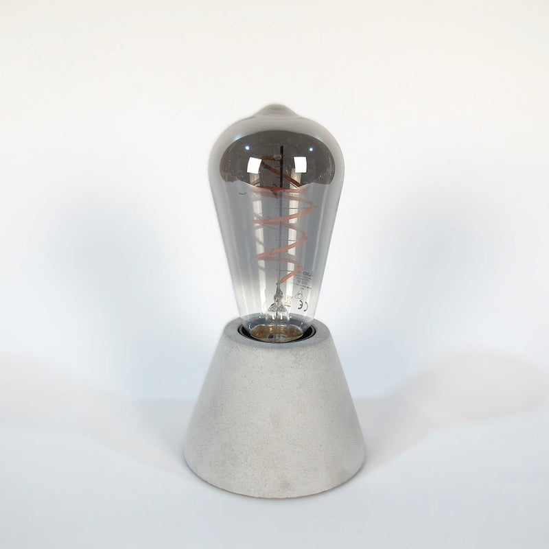 Fanal Concrete Table Lamp – Conical Design, Dimmable, E27 — Handworkz