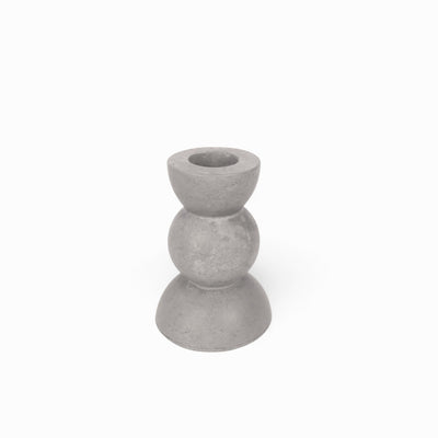 Linn Concrete Candle Holder – Grey & Anthracite