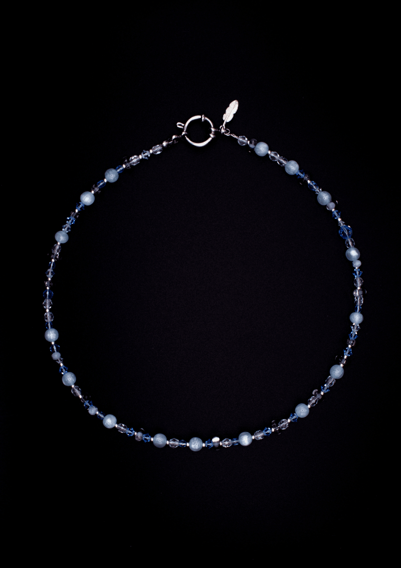 Vague Pearl Necklace – Handcrafted Elegance with Natural Pearls & Swarovski Pearls — Soorbeet