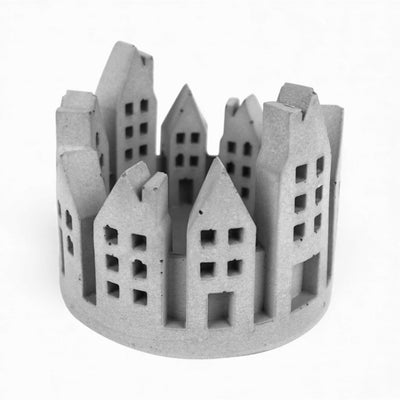 Borg Häuserkranz aus Beton – feuerfest, minimalistisch, Grau oder Anthrazit
